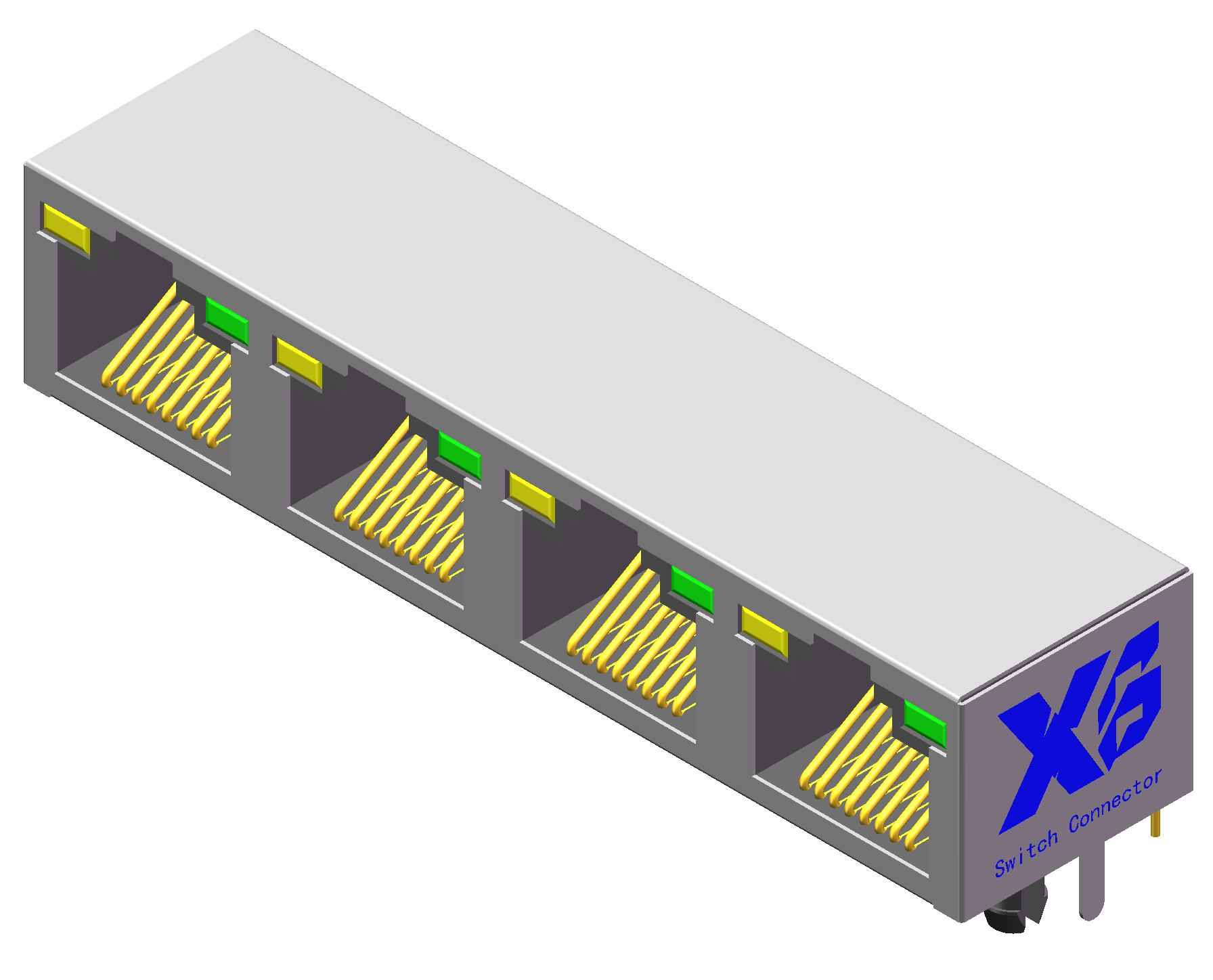 Modèle XB - 5ja - 1X4 - 8p8c - led - S